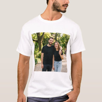 T-shirts vierges noirs pour couple assortis