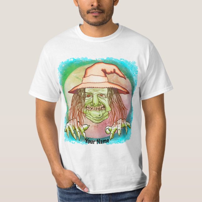 T-shirts Vilaine Sorcière Verte (Devant)