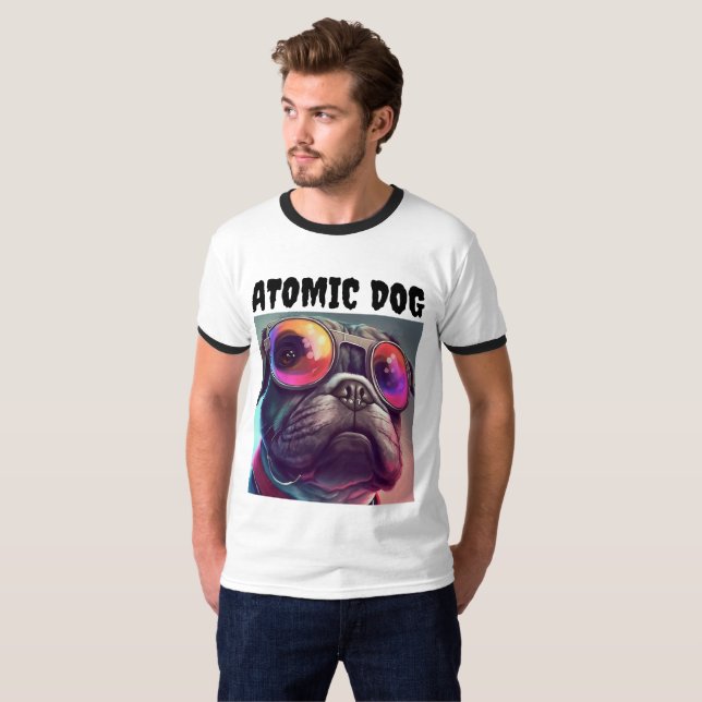 T-SHIRTS VINTAGES DE CHIENS ATOMIQUES (Devant entier)