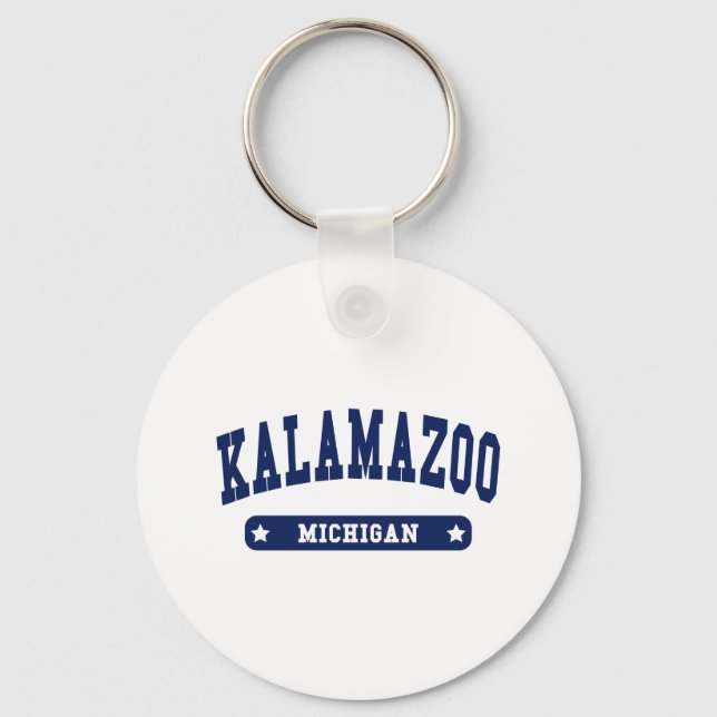 T-Shirts von Kalamazoo Michigan Uni Style Schlüsselanhänger (Vorderseite)