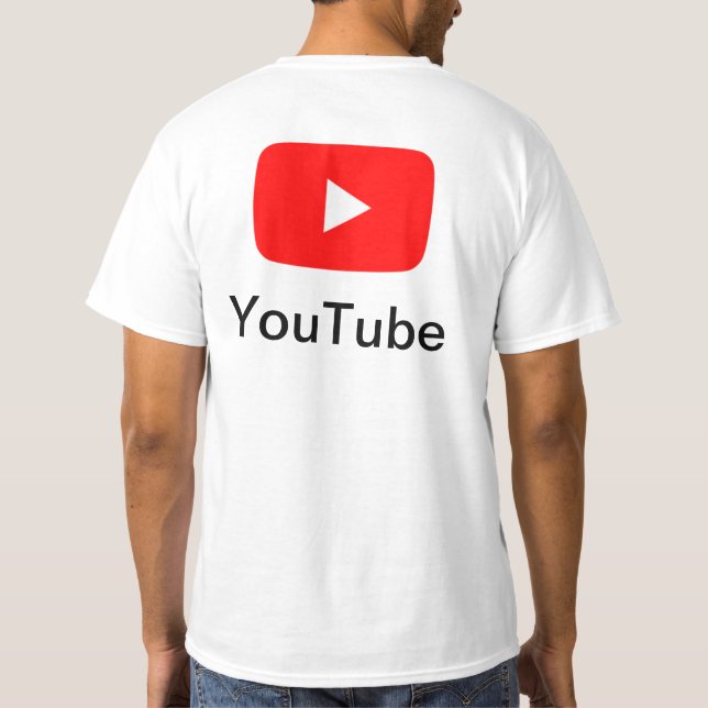 T-shirts YouTube de haute qualité (Dos)