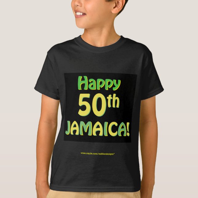 T-Shirts zum 50-jährigen Jubiläum Jamaikas (Vorderseite)