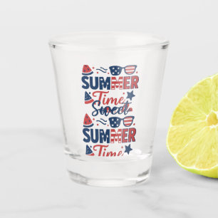 T_shrit Land of the Free - American Spirit Schnapsglas