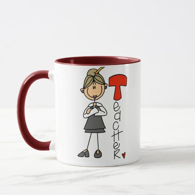 T steht für Lehrer Tasse (Links)