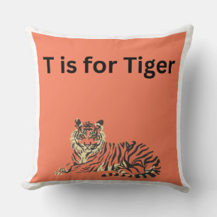 T steht für Tiger-Kissen Kissen