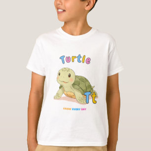 „T steht für Turtle“ Alphabet-Shirt – Wachse jeden T-Shirt