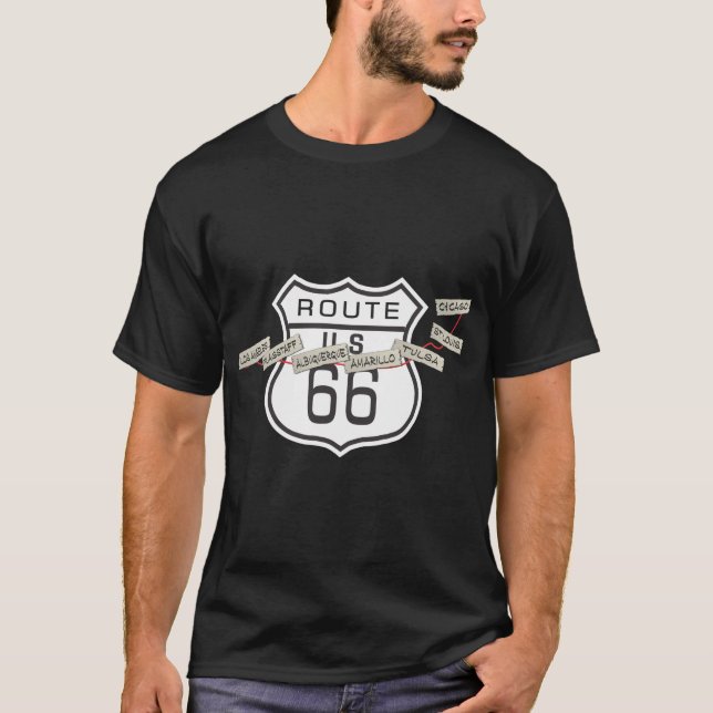 T-Stück 2 des Weges 66 T-Shirt (Vorderseite)