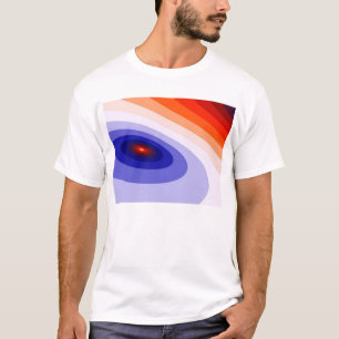T-Stück der grafischen Kunst des Siebzigerjahre T-Shirt