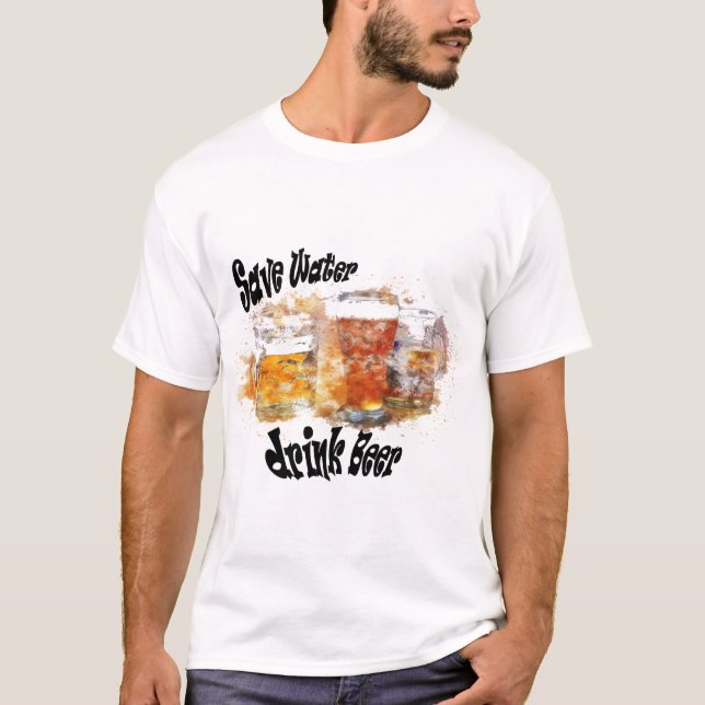 T-T-Zitat Funny rigolo beer lover Geschenk T-Shirt (Vorderseite)