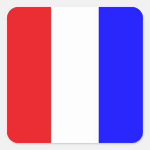 "T" (Tango) Signalflagge Quadratischer Aufkleber