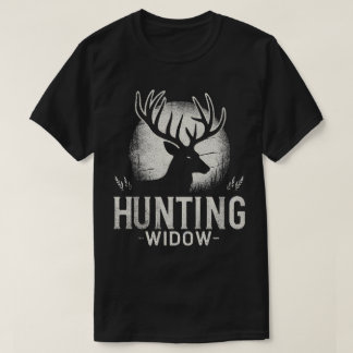 TA114 Funny Deer Junting Widow Long Sleeve T - Shi T-Shirt