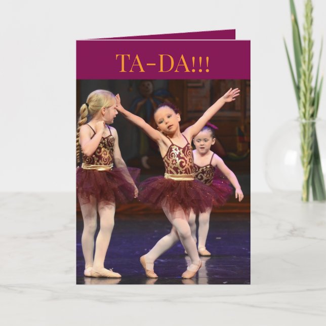 TA-DA BIRTHDAY CARD DANKESKARTE (Vorderseite)
