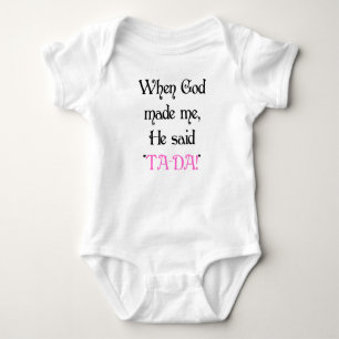 TA-DA! Girl-Shirt Baby Strampler