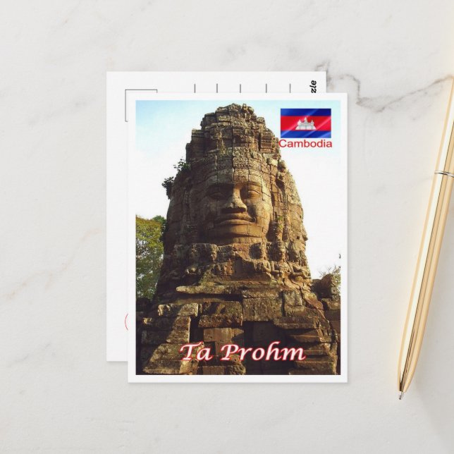 Ta Prohm - Cambodia - Postkarte (Vorderseite/Rückseite Beispiel)