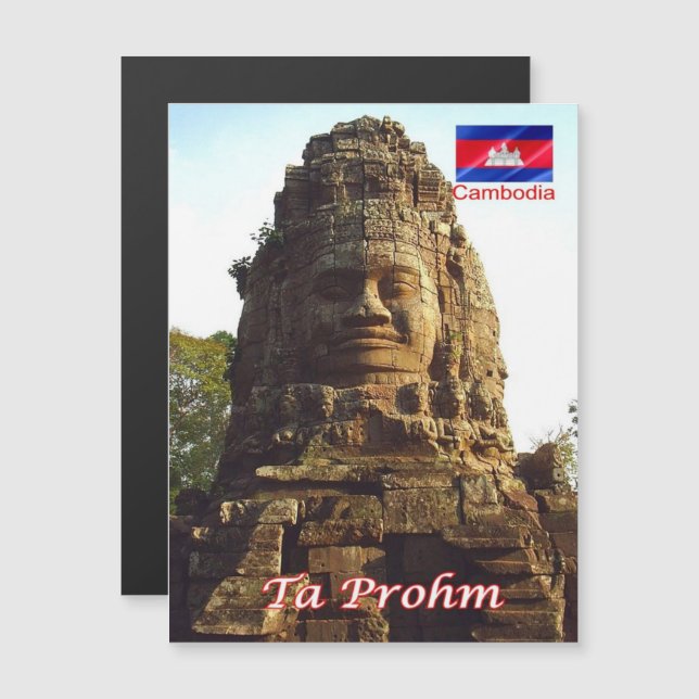 Ta Prohm - Kambodscha - Magnetkarte (Vorne/Hinten)