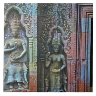 Ta Prohm Tempel, Provinz Siem Reap, Kambodscha Fliese