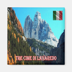 TAA015 3 PEACKS OF LAVAREDO - Italy - Fridge Magnet