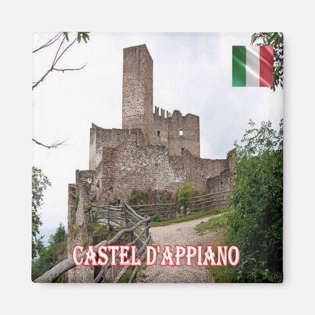 TAA032 MISSIANO, Castel d'Appiano Italien, Kühlsch Magnet (Vorne)