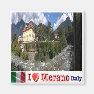 TAA034 MERANO - I Love - Passirio River - Fridge Magnet