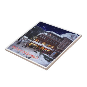 TAA035 MADONNA DI CAMPIGLIO mit Schnee, Fliese