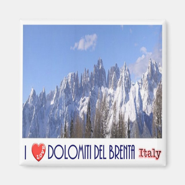 TAA046 BRENTA DOLOMITEN, I Liebe, Italien, Kühlsch Magnet (Vorne)