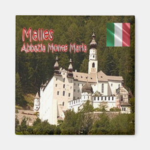 TAA062 MALLES, Abtei von Monte Maria, Kühlschrank Magnet