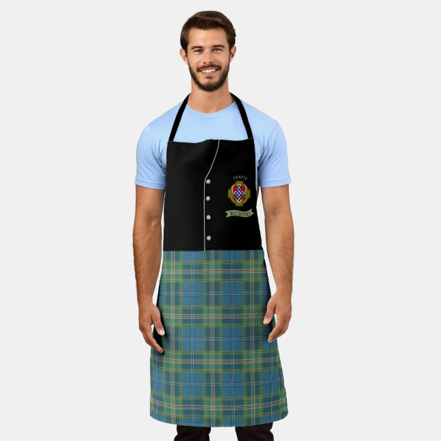 Taaffe Irish Shield/Tartan Personalisiert Kilt Schürze (Getragen)