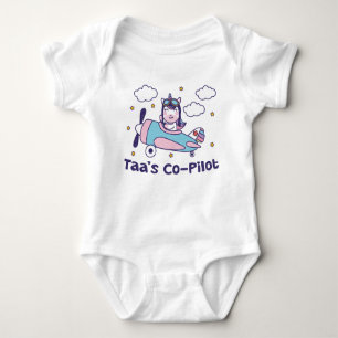 Taas Co-Pilot - Einhornflugzeug Baby Strampler