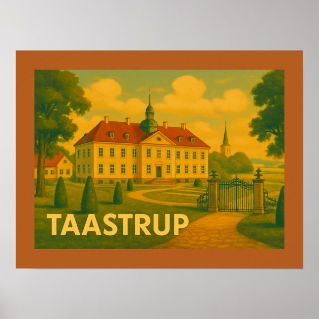 Taastrup Dänemark Wasserturm Poster (Vorne)