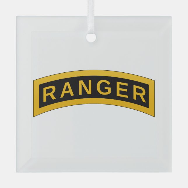 Tab der Army Ranger School Ornament Aus Glas (Vorderseite)
