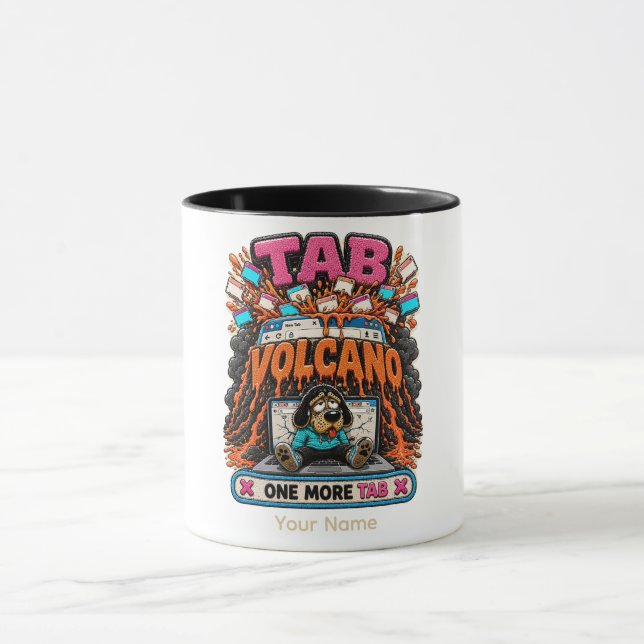 Tab Vulkan Ein weiterer Tab Personalisierter lusti Tasse (Zentrum)