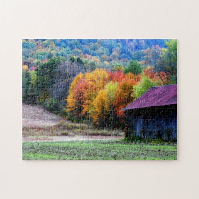 Tabak Barn Fall Foliage Nature (Horizontal)