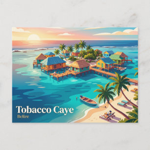 Tabak Caye Belize Postkarte