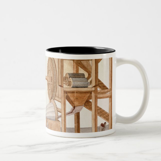 Tabak, der Maschine vom königlichen Tabak siebt Zweifarbige Tasse (Rechts)