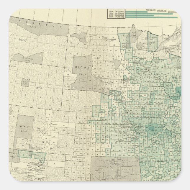 Tabak Quadratischer Aufkleber (Vorderseite)