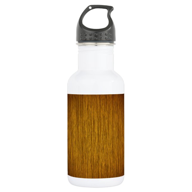 Tabak Sunburst Grainy Wood Hintergrund Trinkflasche (Vorderseite)