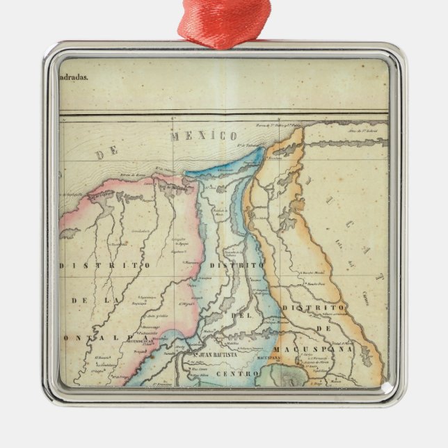 Tabasco, Mexiko Ornament Aus Metall (Vorne)