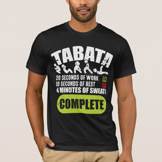 Tabata Workout Fitness Bootcamp T-Shirt (Vorderseite)