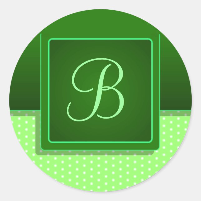 Tabbed Initial Umschlag Aufkleber (Vorderseite)