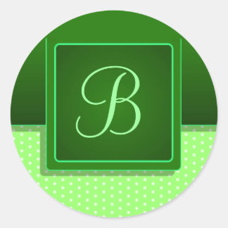 Tabbed Initial Umschlag Aufkleber