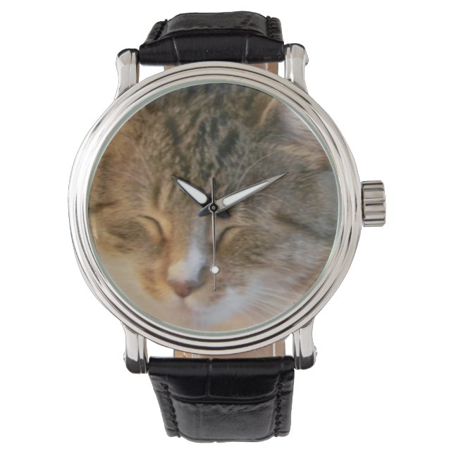 Tabby Cat Armbanduhr (Vorderseite)
