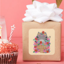 Tabby Cat & Blume
