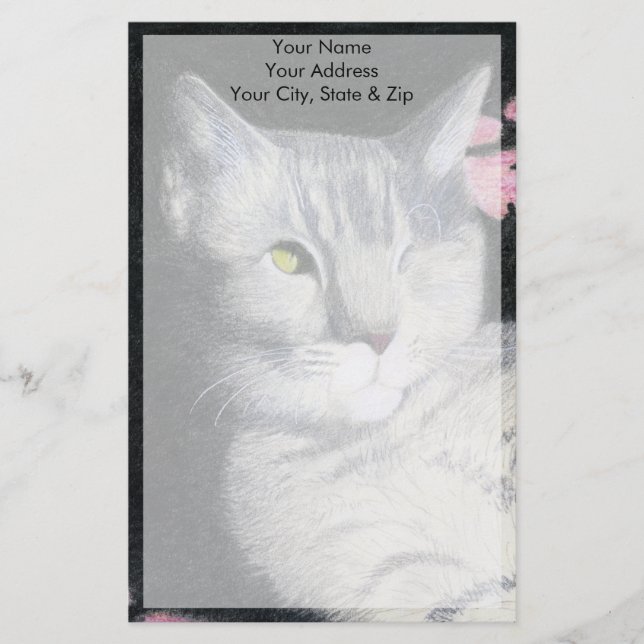 Tabby Cat Briefpapier (Vorderseite)