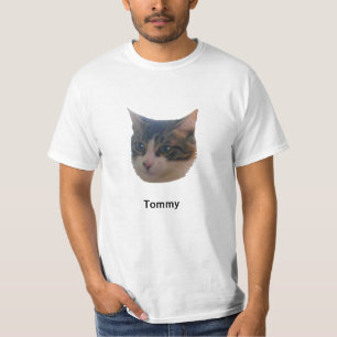 Tabby Cat & Calligraphy T-Shirt