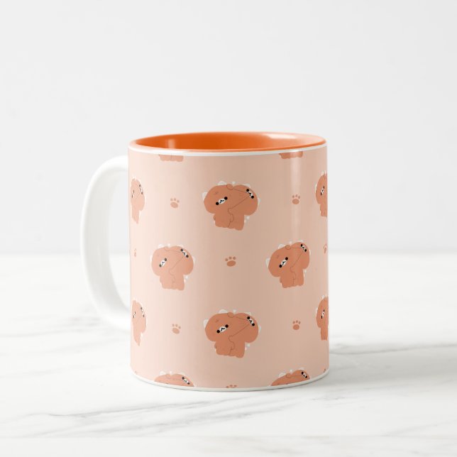 Tabby Cat Couple Tasse (Vorderseite Links)