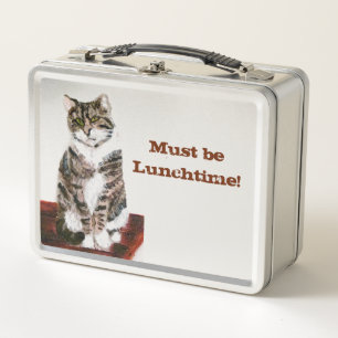 Tabby Cat Custom Metall Brotdose