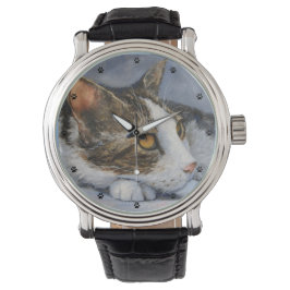 Tabby Cat Fine Art Armbanduhr