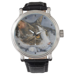 Tabby Cat Fine Art Armbanduhr