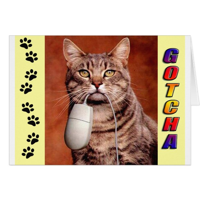 Tabby Cat Gotcha (Devant horizontal)