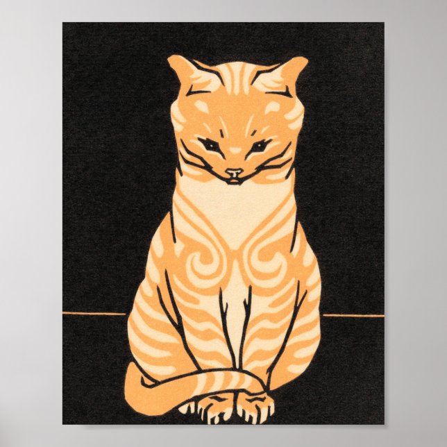 Tabby Cat - Julie De Graag Poster (Vorne)